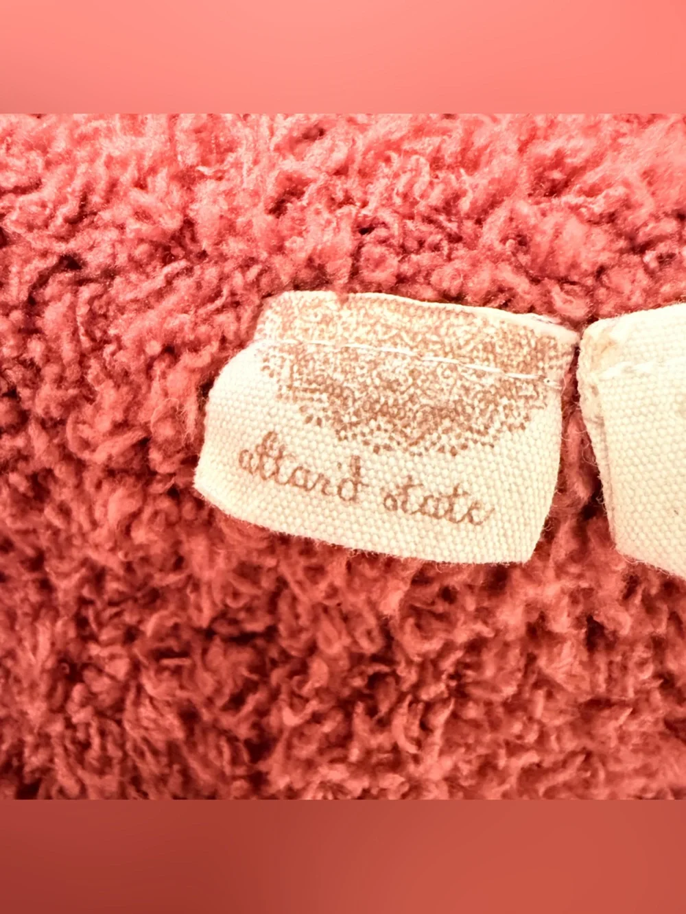 Altar'd State Oversized Plush Knit Scarf in Warm Rust
